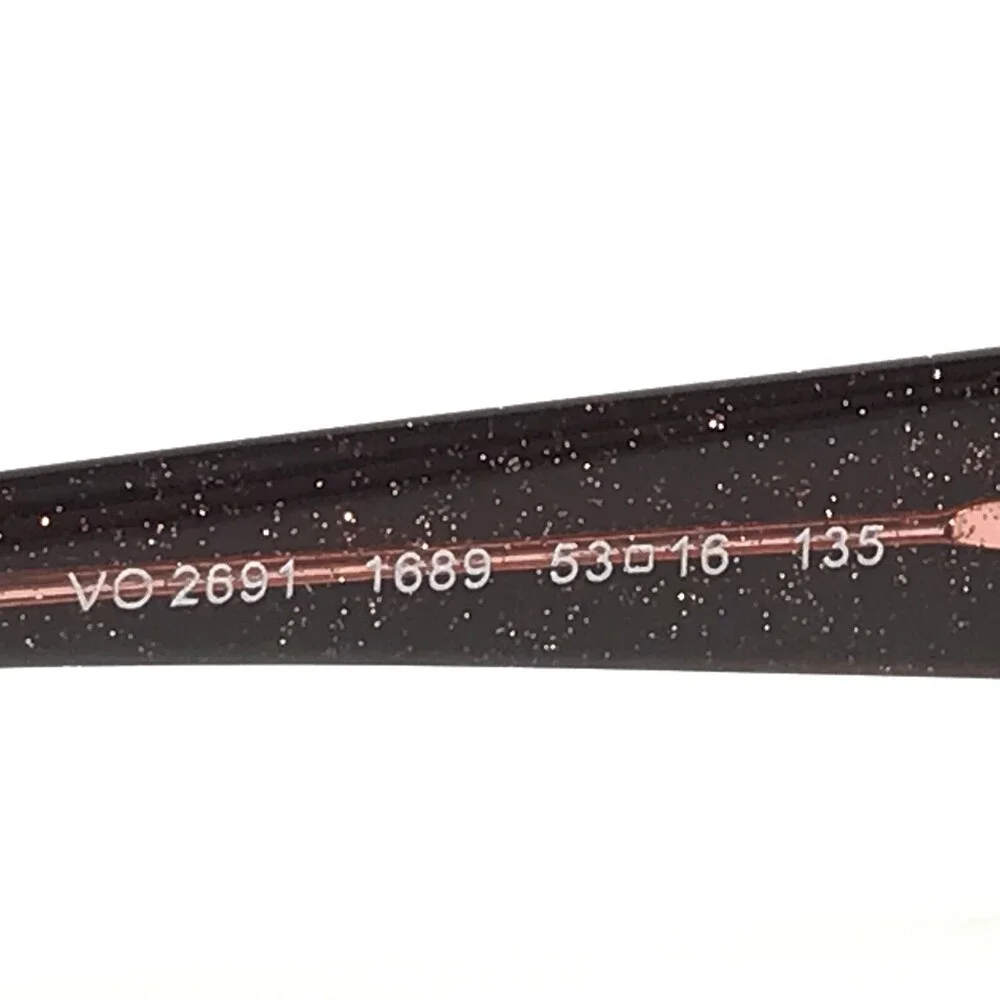 Vogue Eyeglasses Frames VO2691 1689 Brown Pink Rectangular Full Rim 53-16-135